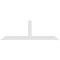 Ekena Millwork Portland Architectural Grade PVC Gable Bracket, 72"W x 24"H x 4"D x 4"F, 8/12 Pitch GBP072X24X0404POR00 - alternate 5